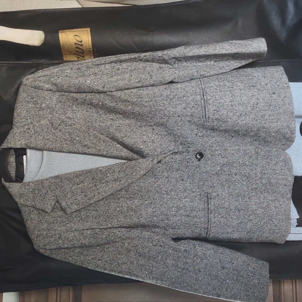 Pendleton Gray Blazer Jacket 100% Virgin Wool 8 V… - image 2